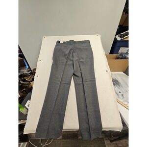 Edgeworth Mens Heather Grey Dacron Polyester Dress Slacks Pants 42x32‎ NWT VTG